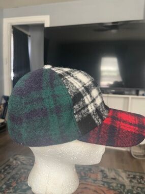 San Diego Hat Company Multicolor Plaid Baseball Cap - Green, Black, White, Red
